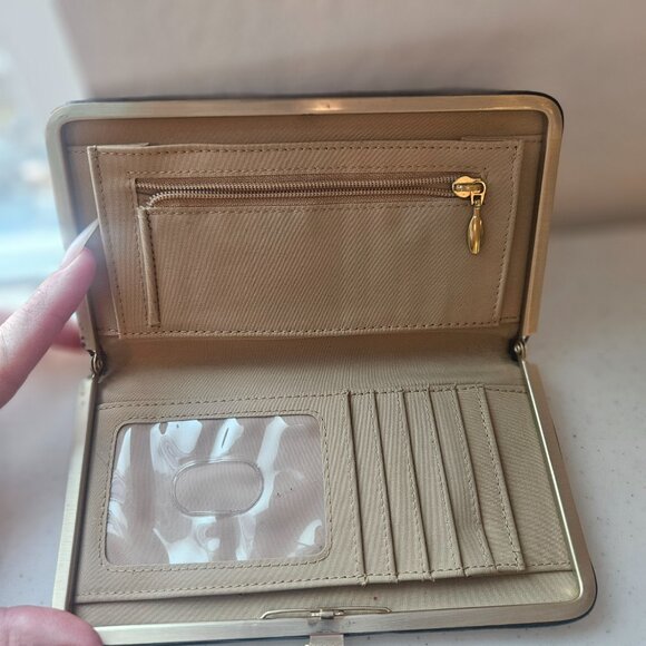 NWT Brahmin Frame Clutch Wallet Black Melbourne Y2K - Picture 4 of 5